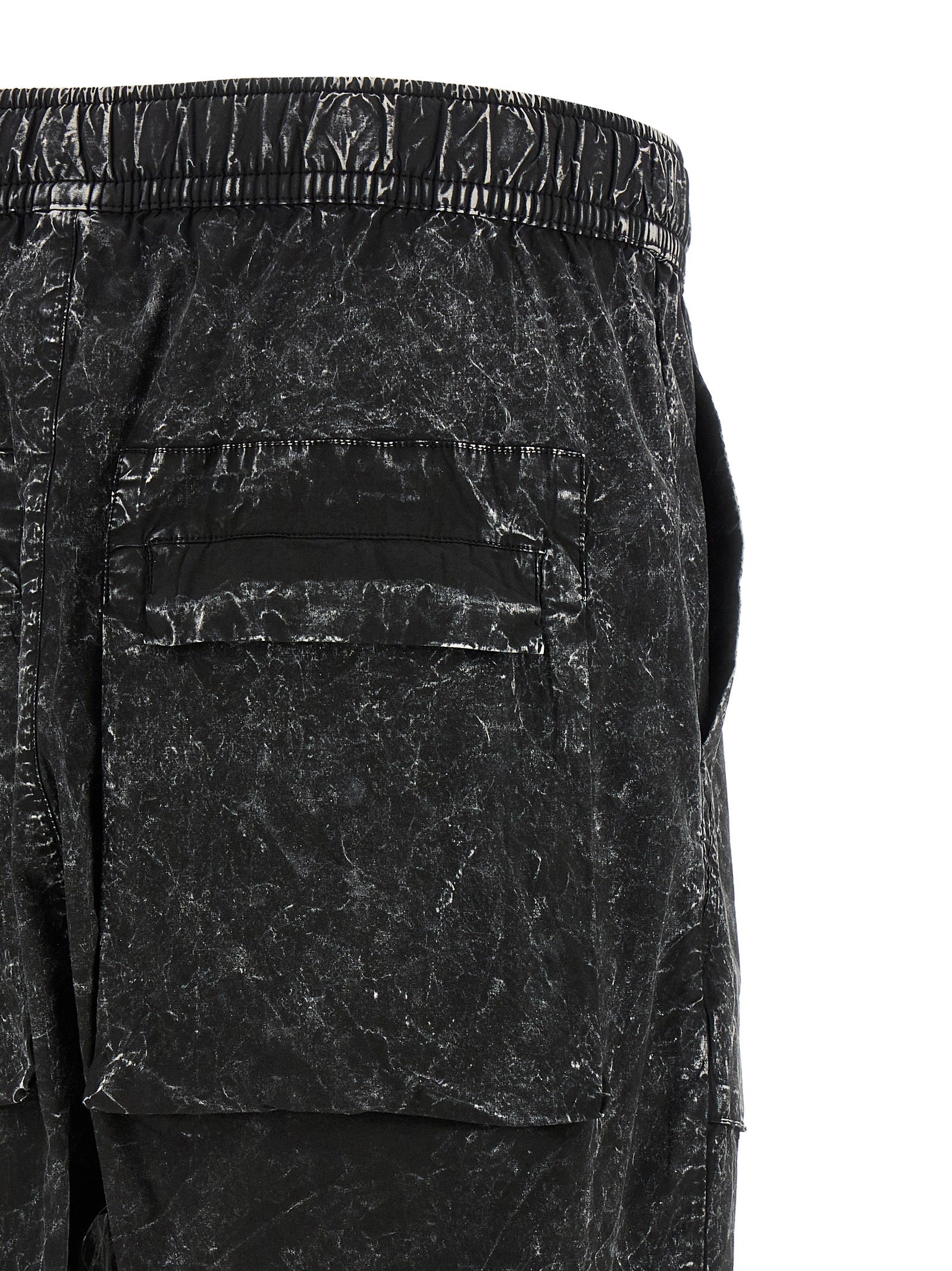 Black Cotton Casual Pants