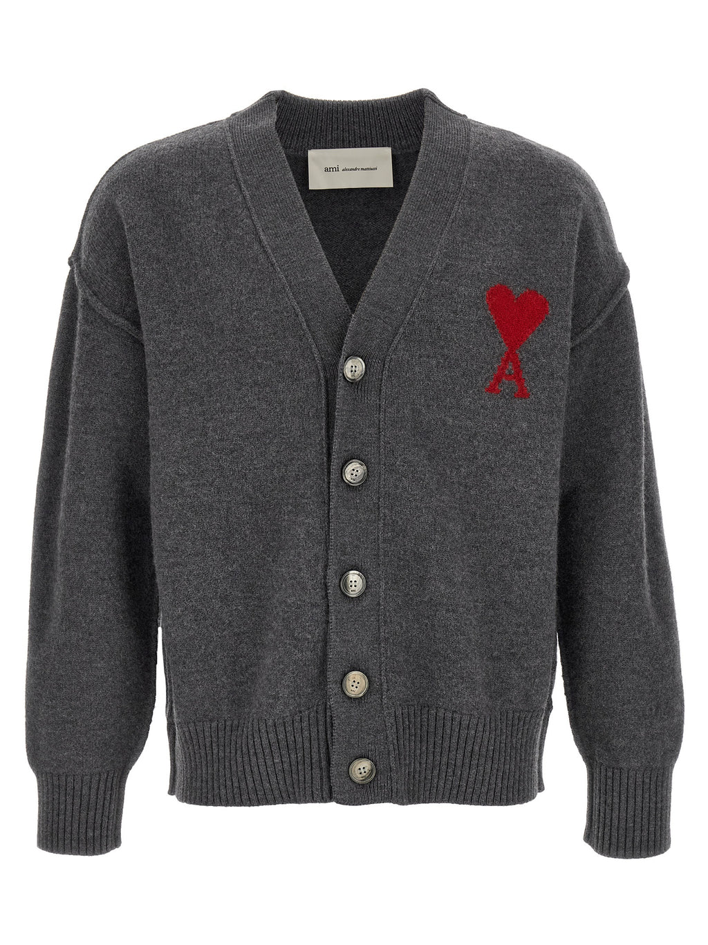 Gray Wool Cardigan