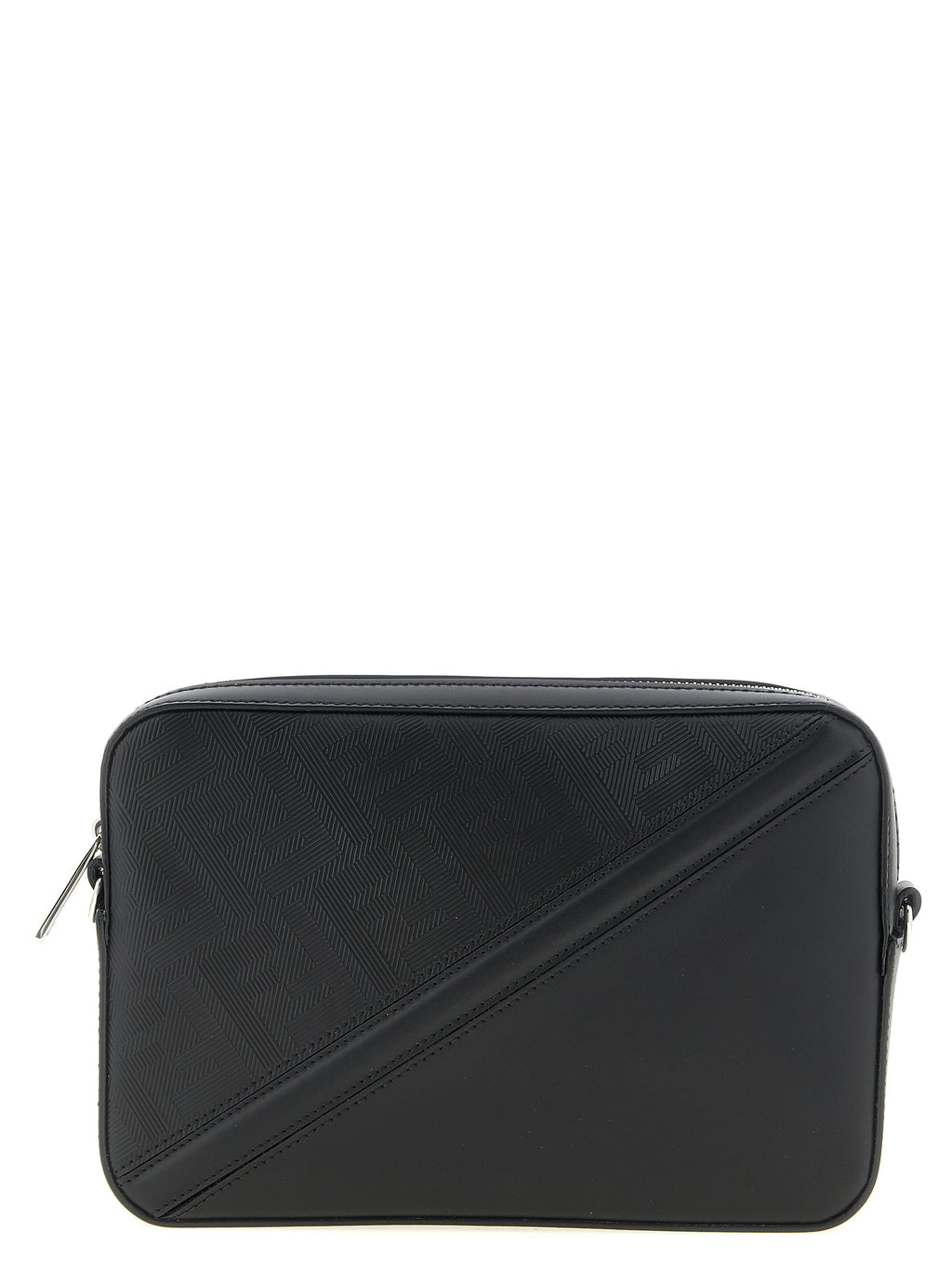 Black Viscose Shoulder Bag