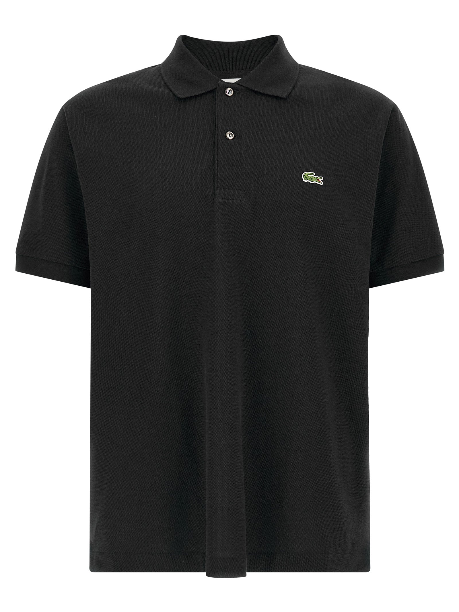 Black Cotton Polo Shirt