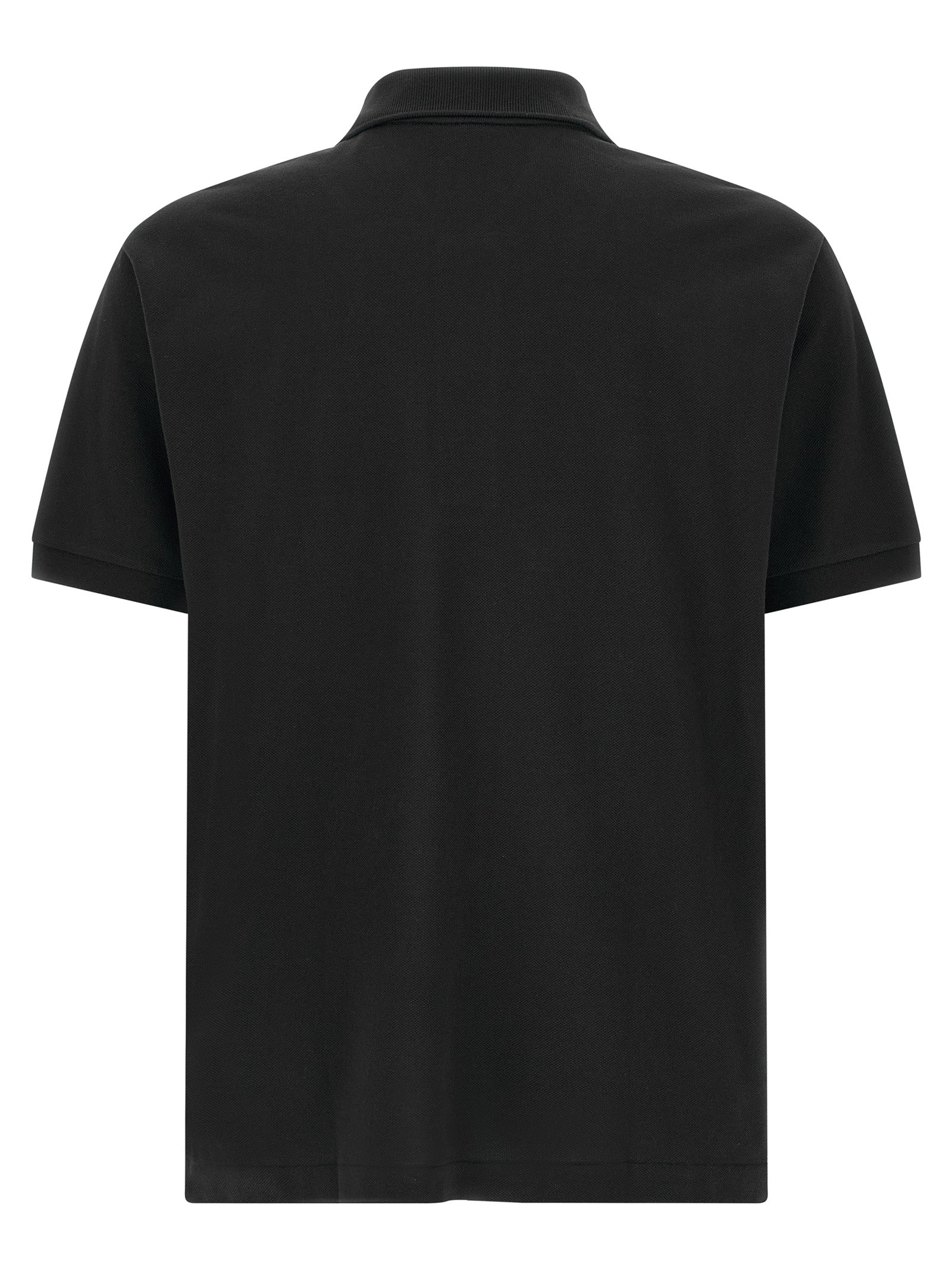Black Cotton Polo Shirt
