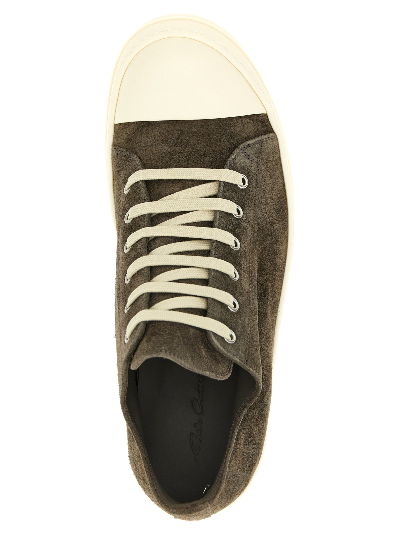 Gray Calfskin Low Top Sneakers