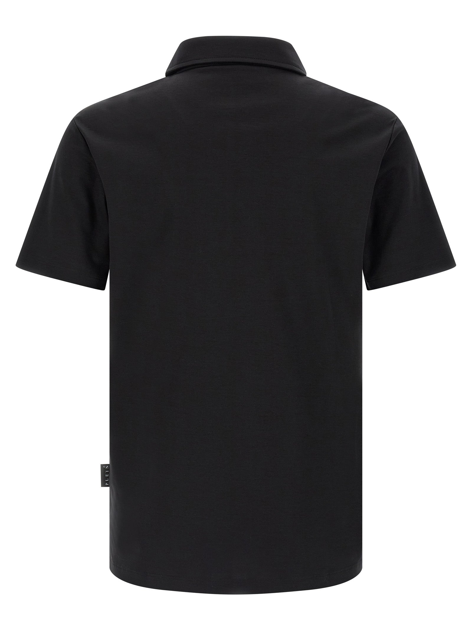 Black Cotton Polo Shirt