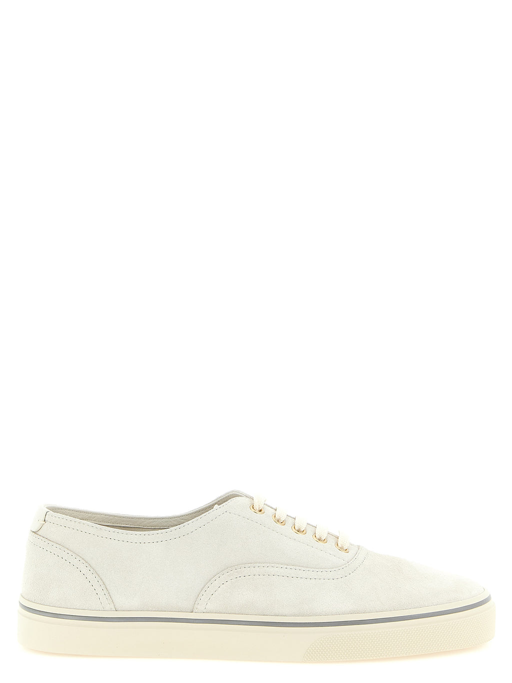 Beige Calfskin Low Top Sneakers