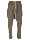 Gray Cotton Casual Pants