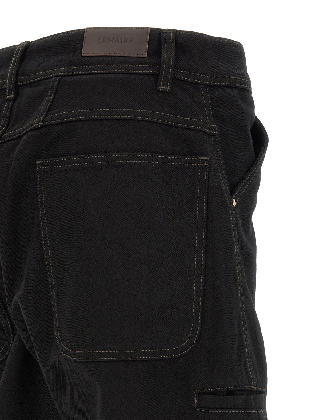 Black Cotton Relaxed Fit Jeans