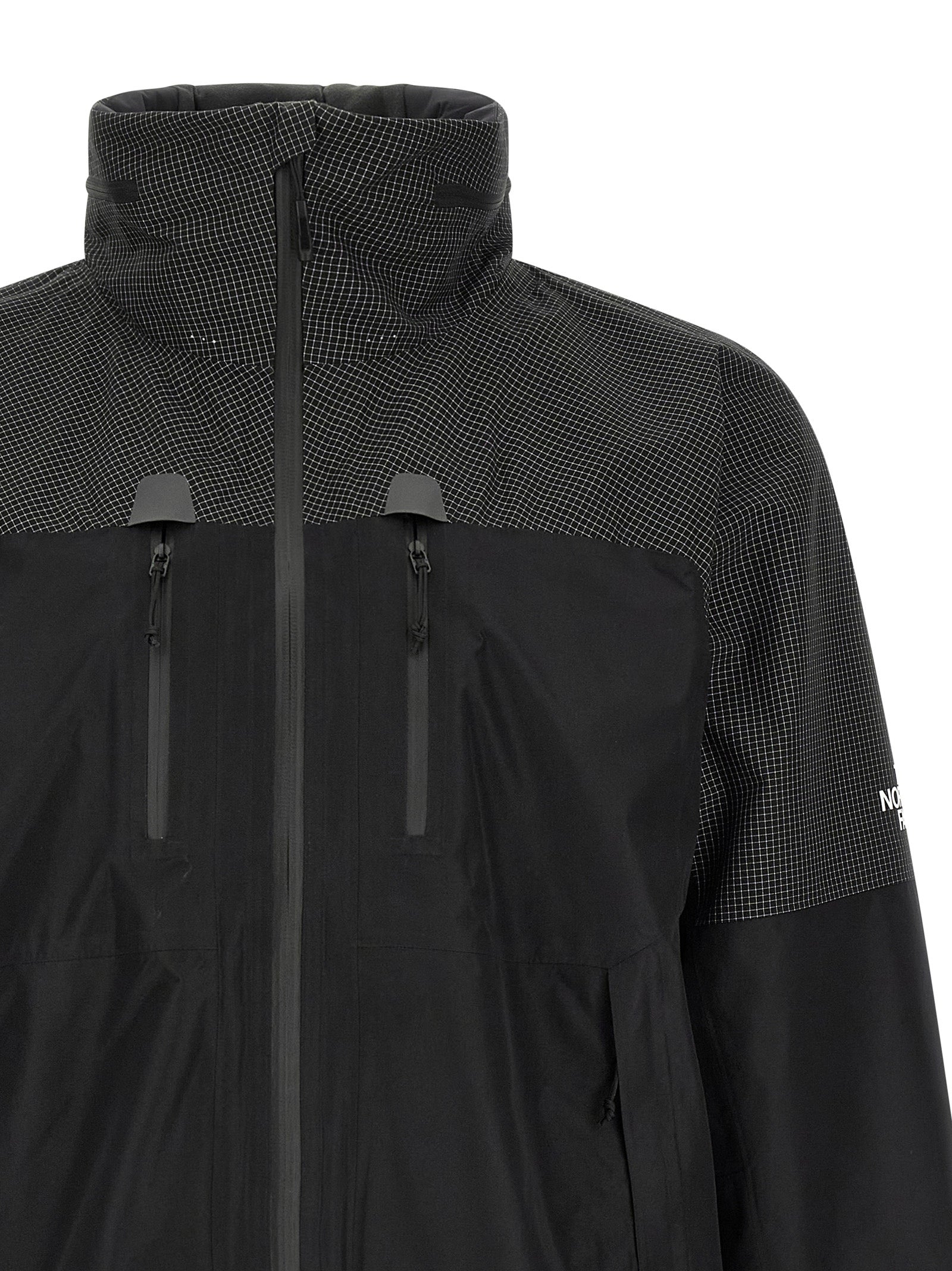 Black Polyester Shell Jacket