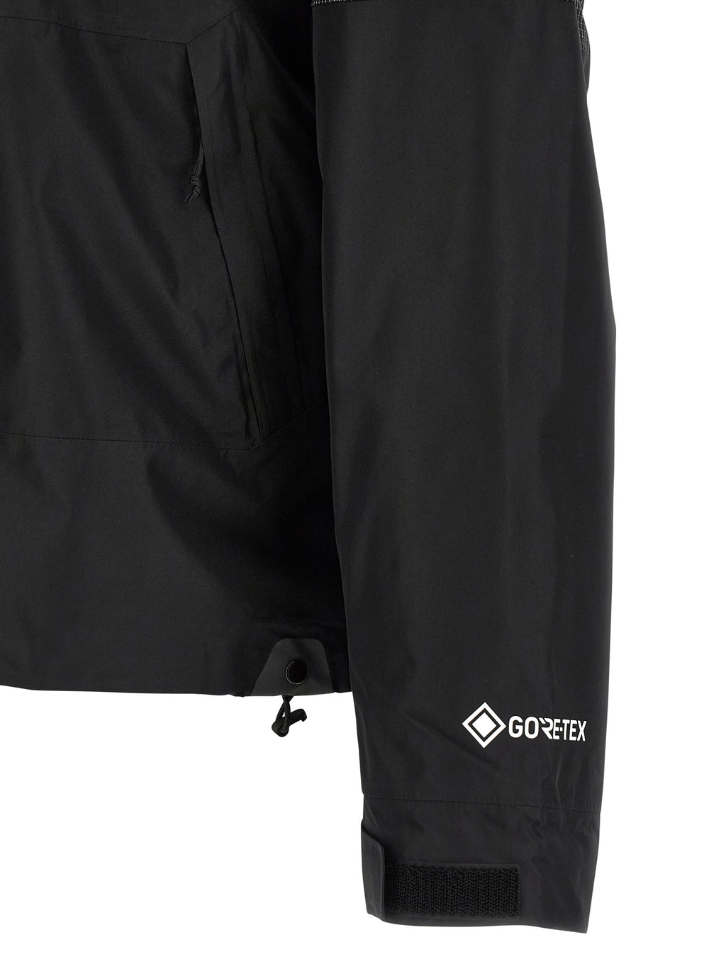 Black Polyester Shell Jacket