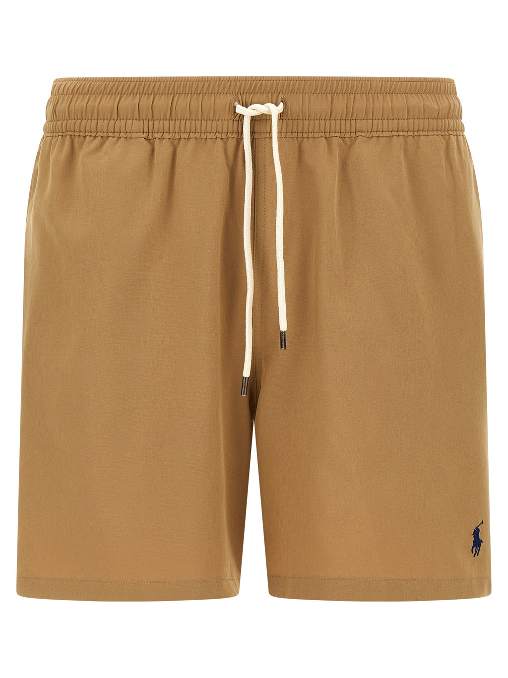 Beige Polyester Shorts