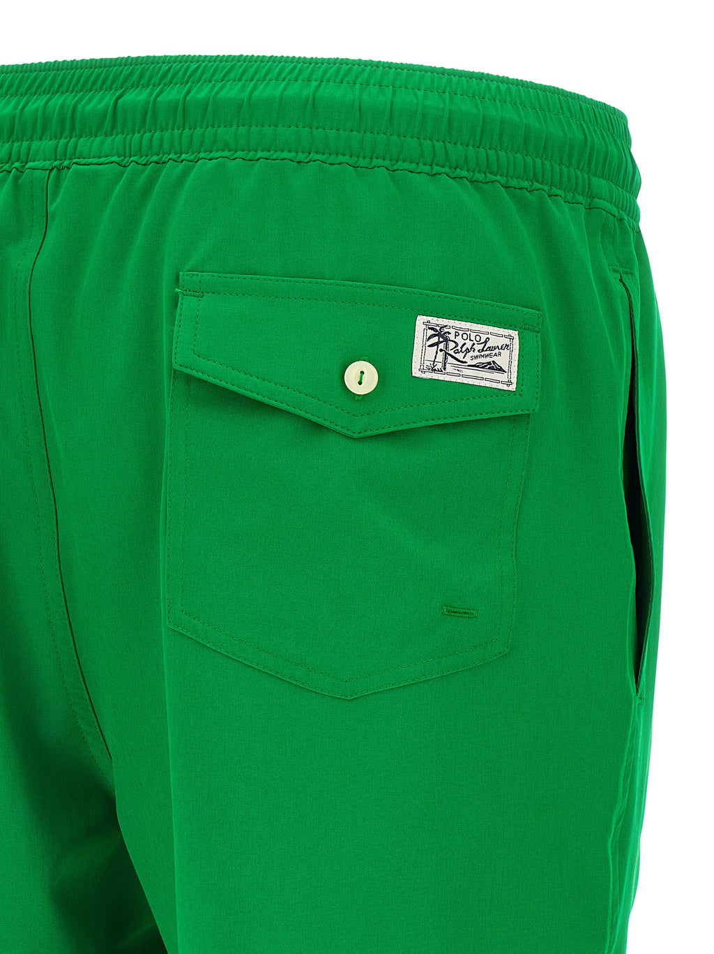 Bicolor Polyester Swim Shorts