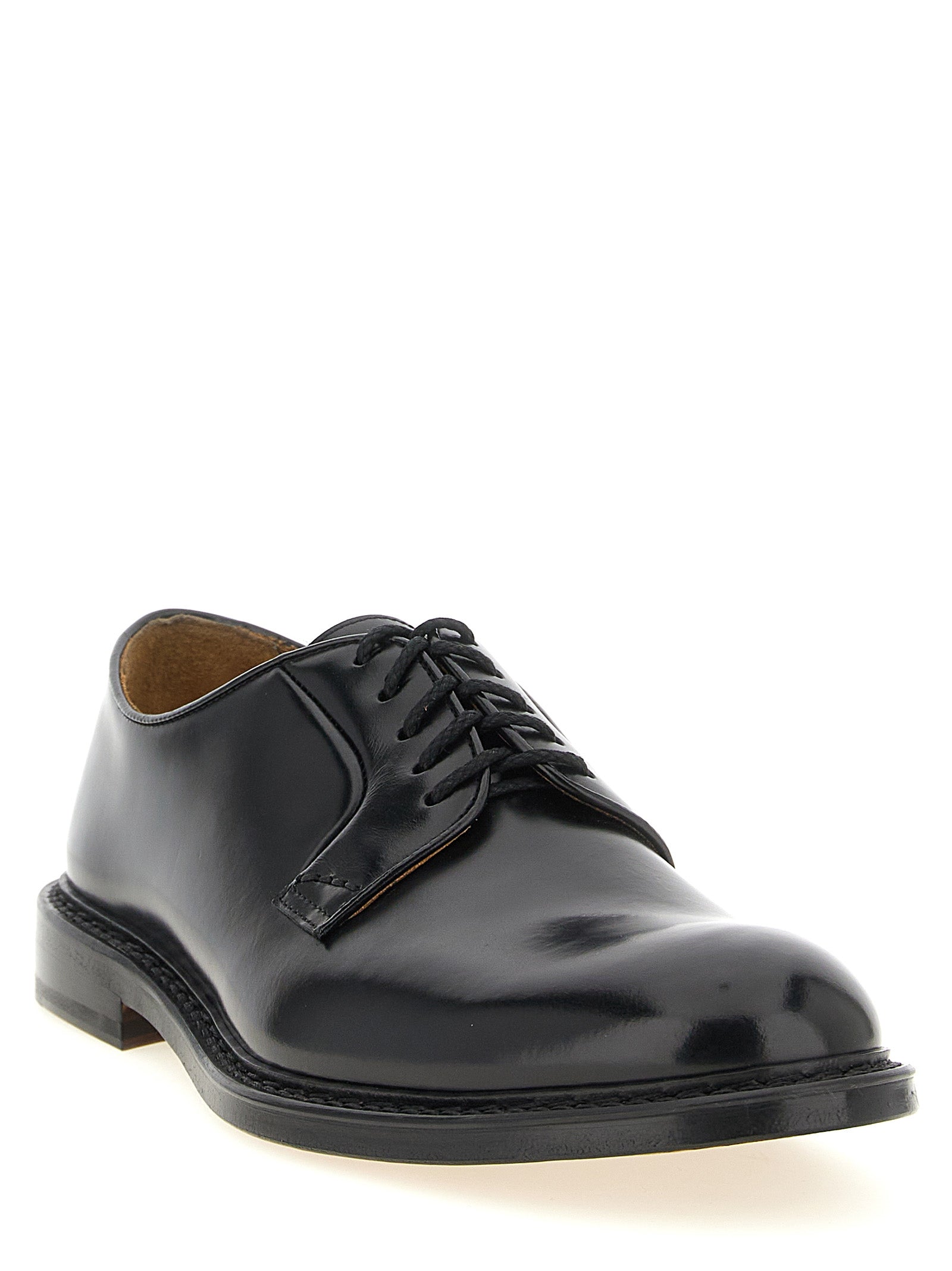 Black Calfskin Oxfords And Derbies