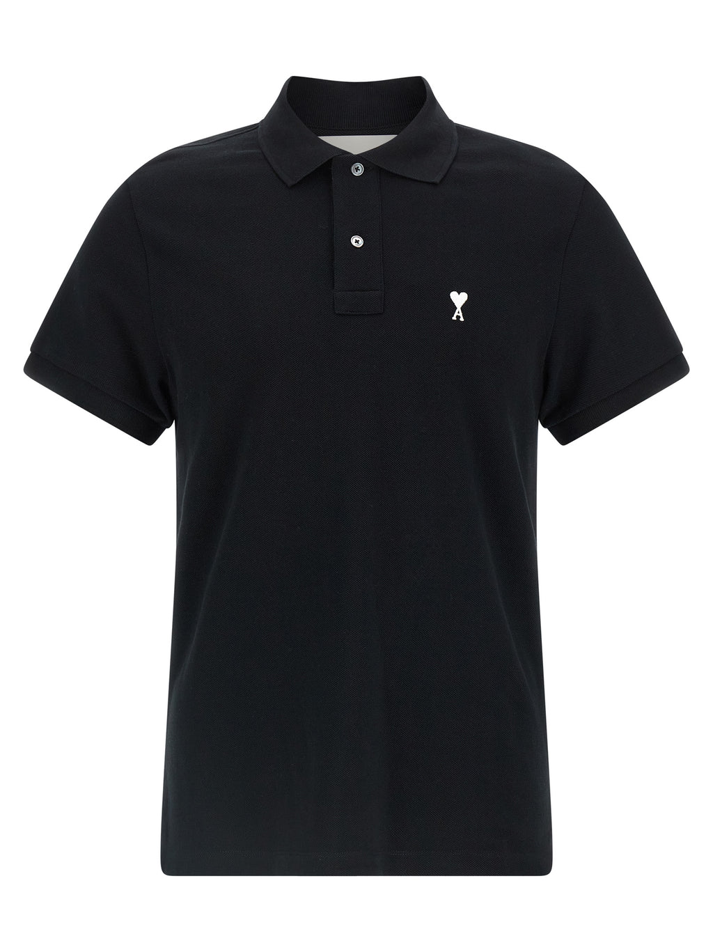Black Cotton Polo Shirt