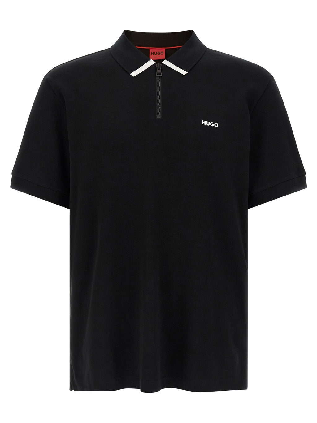 Black Cotton Polo Shirt