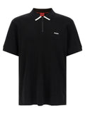 Black Cotton Polo Shirt