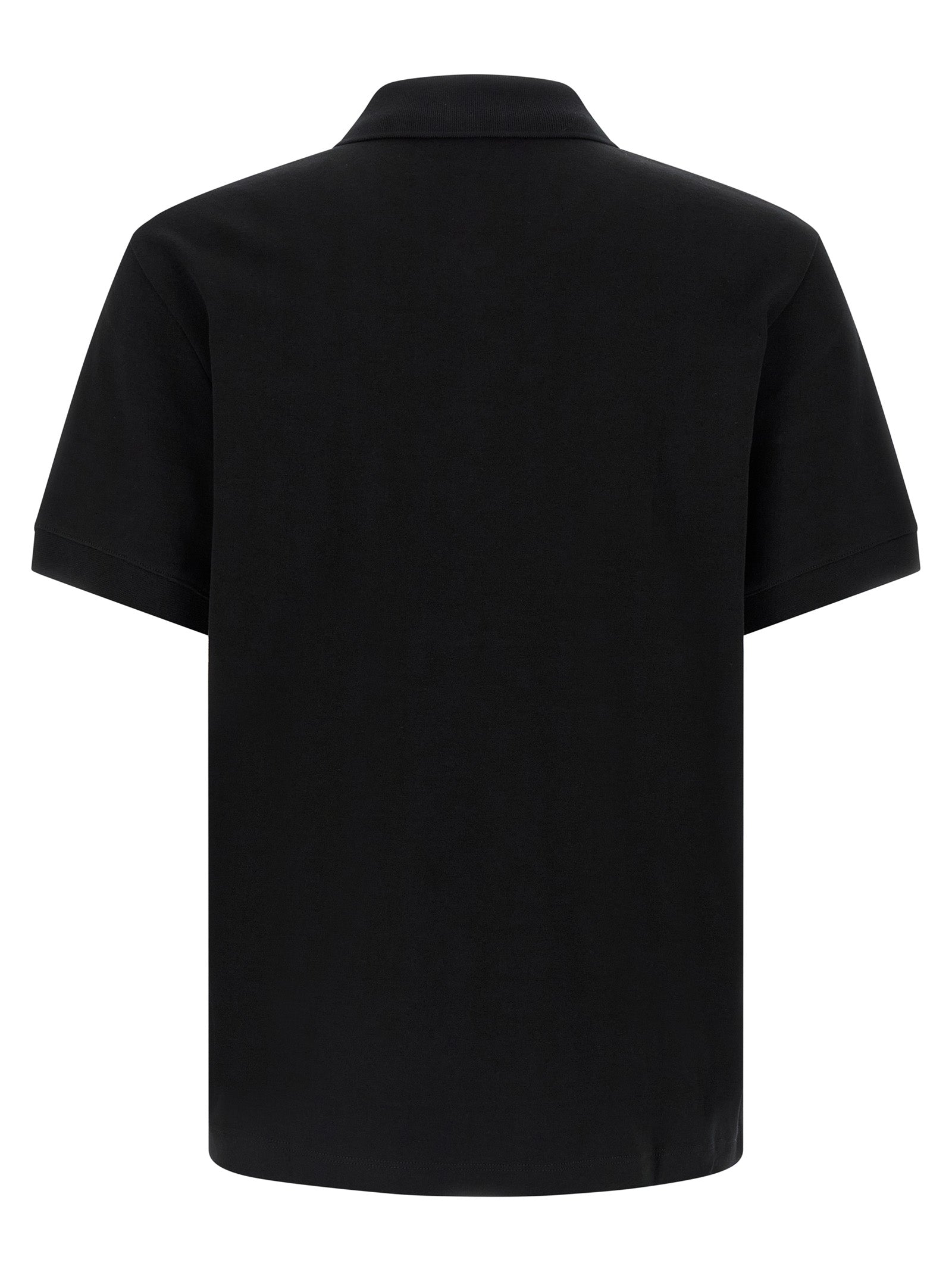 Black Cotton Polo Shirt