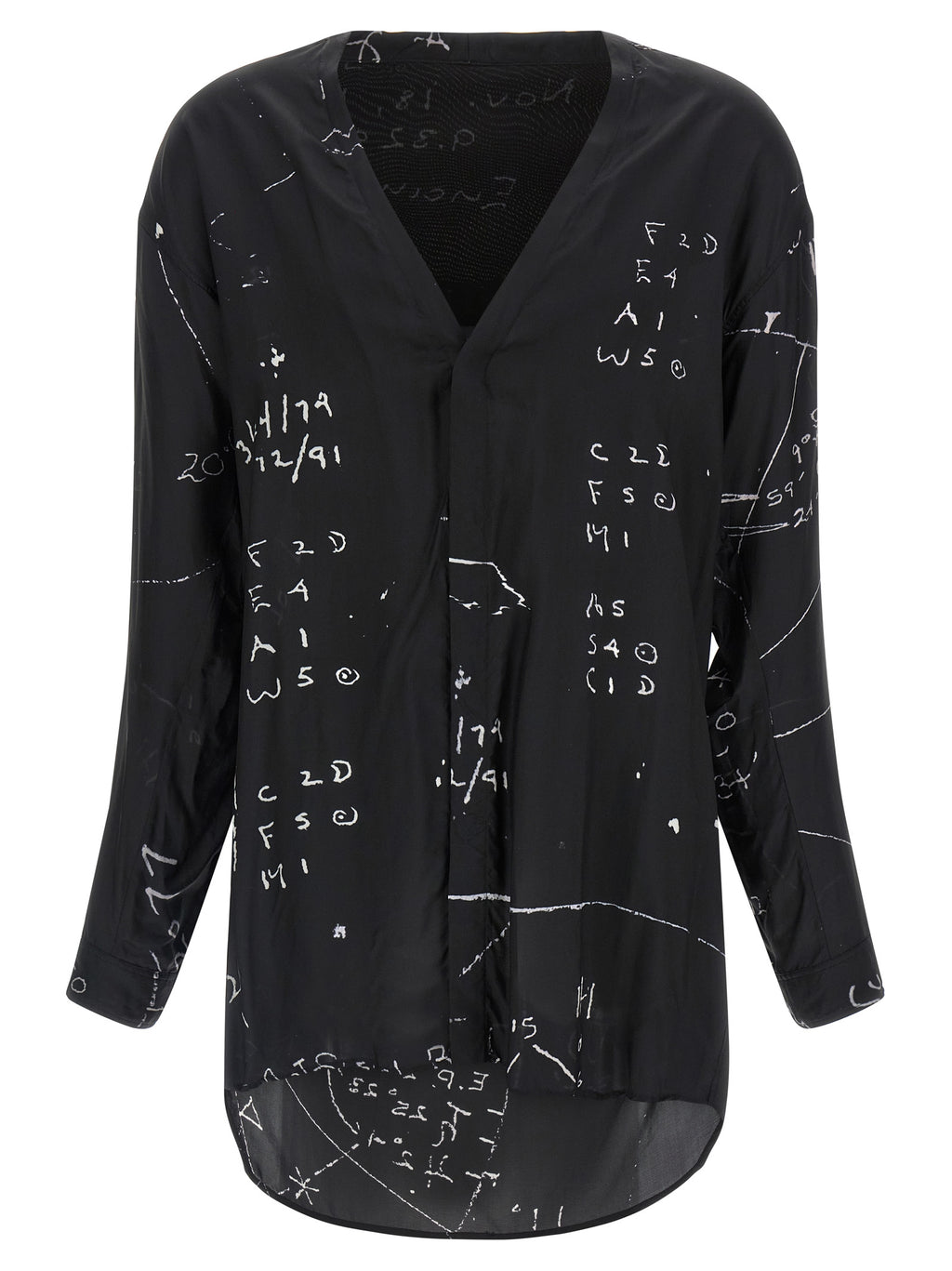 Black Viscose Blouse