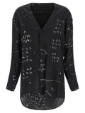 Black Viscose Blouse