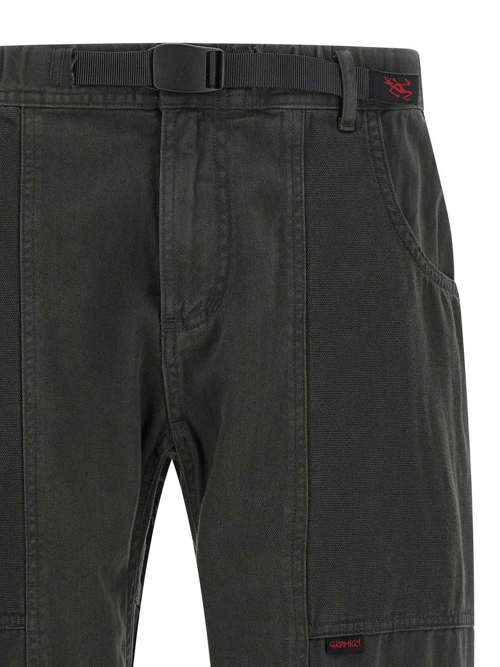 Gray Cotton Cargo Pants