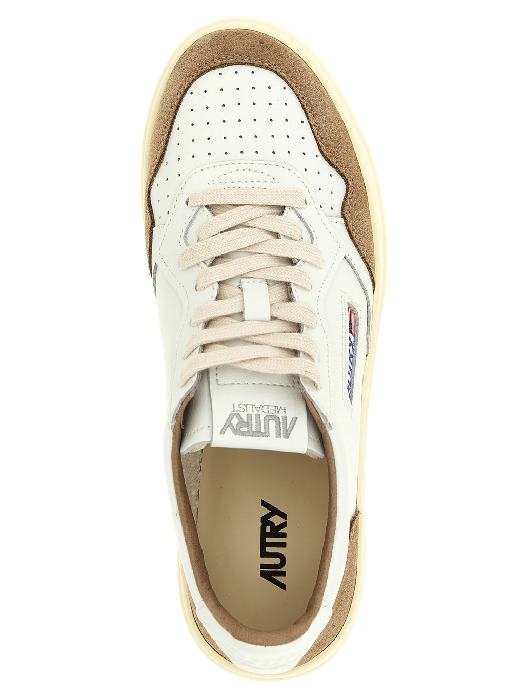 Brown Cowhide Low Top Sneakers