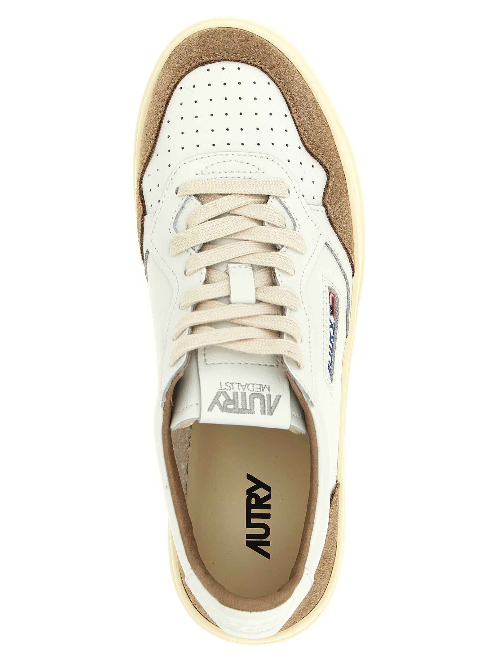 Brown Cowhide Low Top Sneakers