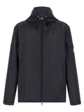 Blue Polyester Shell Jacket