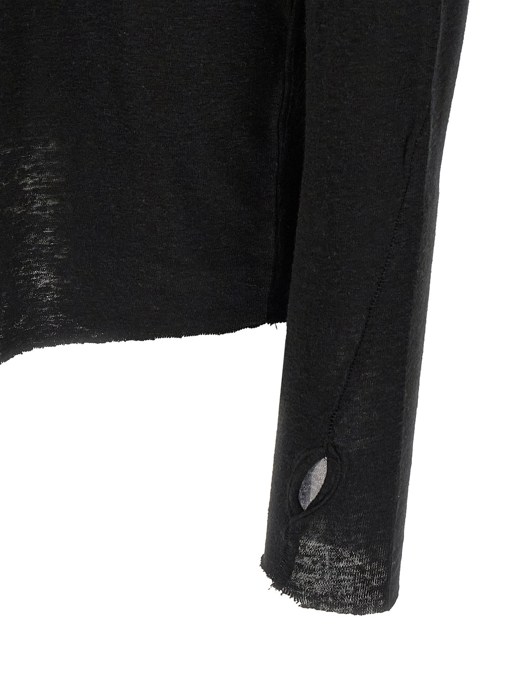 Black Viscose T-Shirt