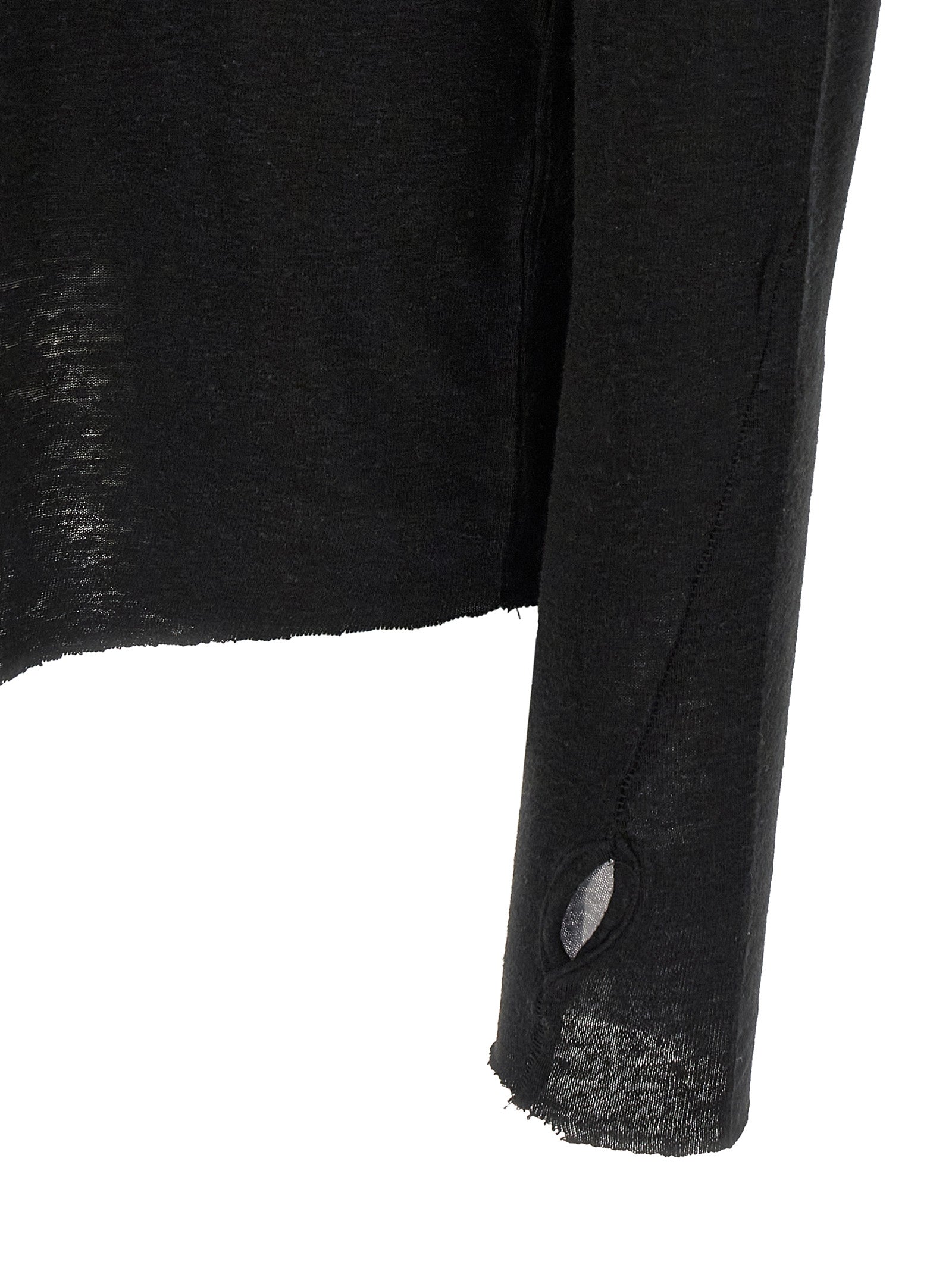 Black Viscose T-Shirt