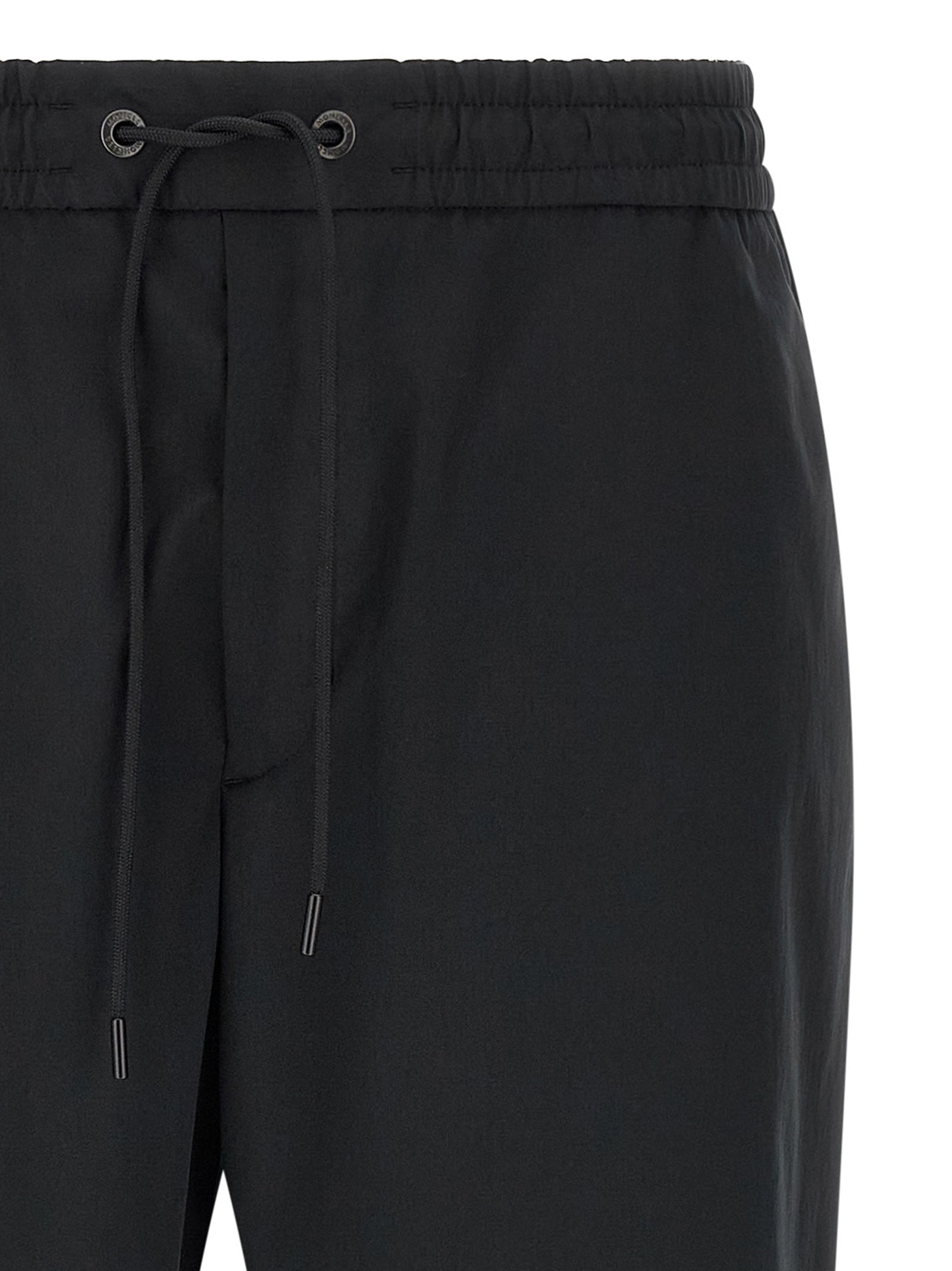 Black Polyester Joggers (Workout Pants)