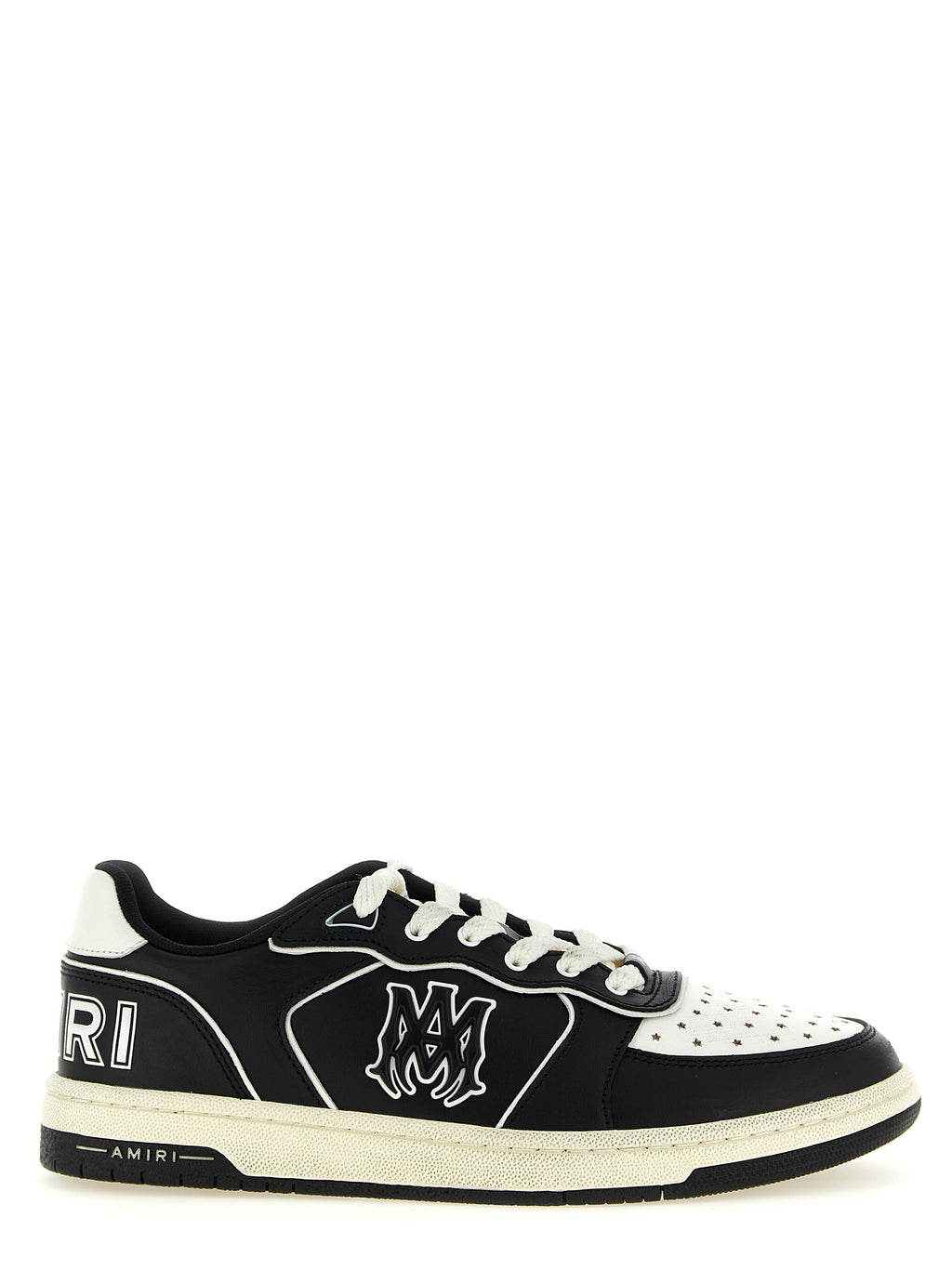 Bicolor Bovine Leather Low Top Sneakers