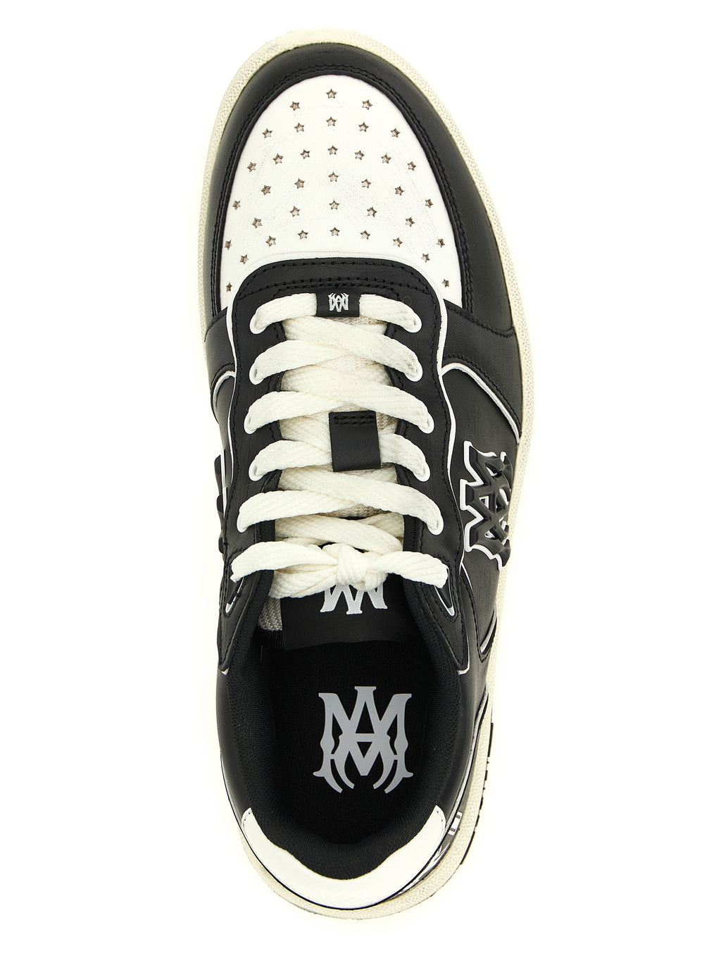 Bicolor Bovine Leather Low Top Sneakers