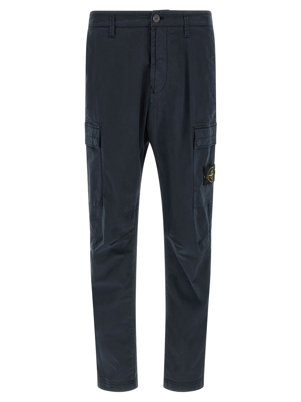 Blue Cotton Cargo Pants