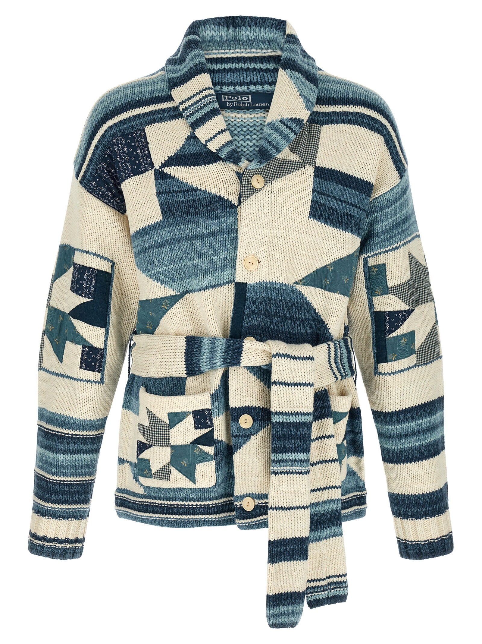 Blue Cotton Cardigan