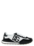 Bicolor Polyamide Athletic Sneakers