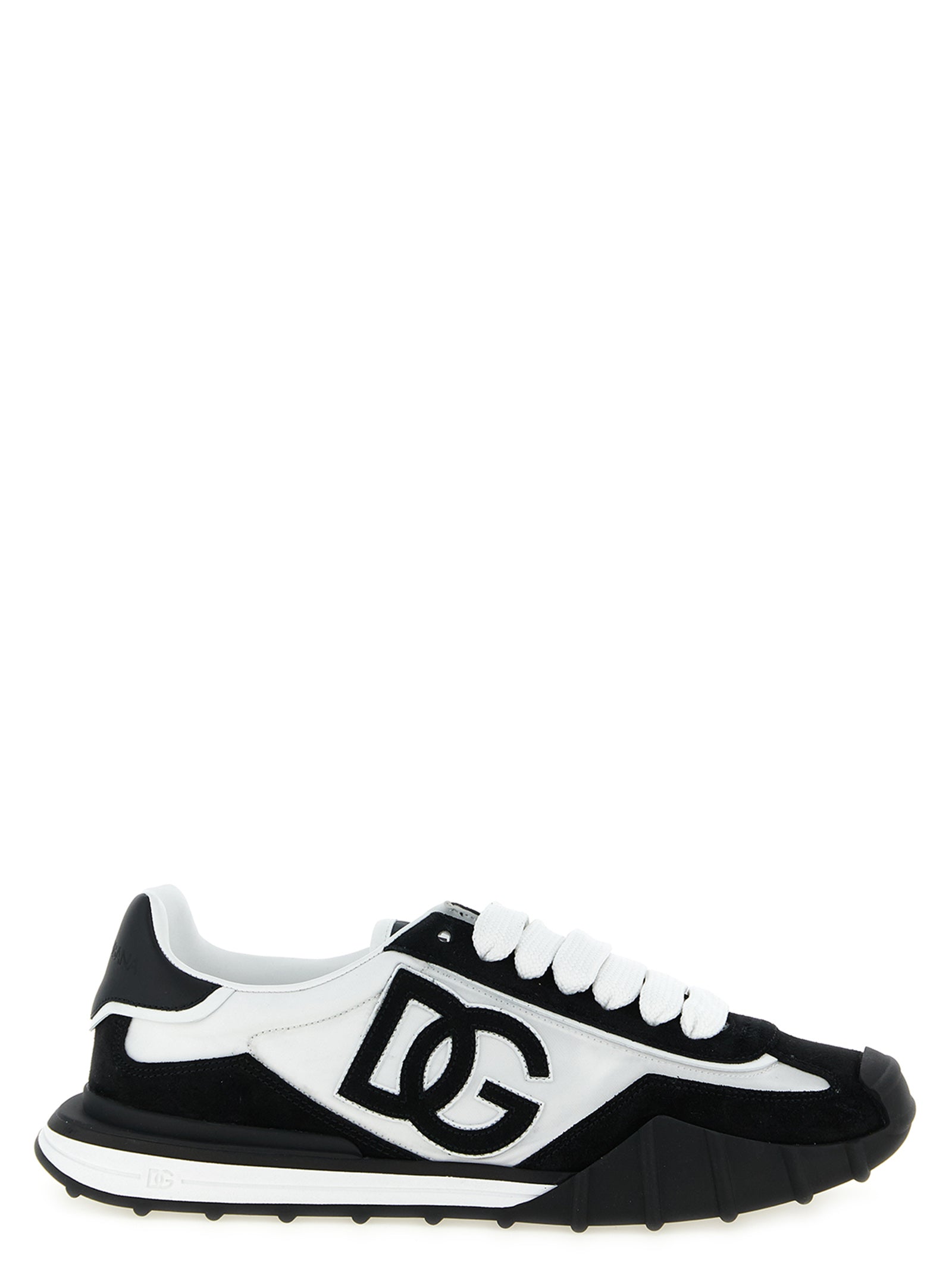 Bicolor Polyamide Athletic Sneakers