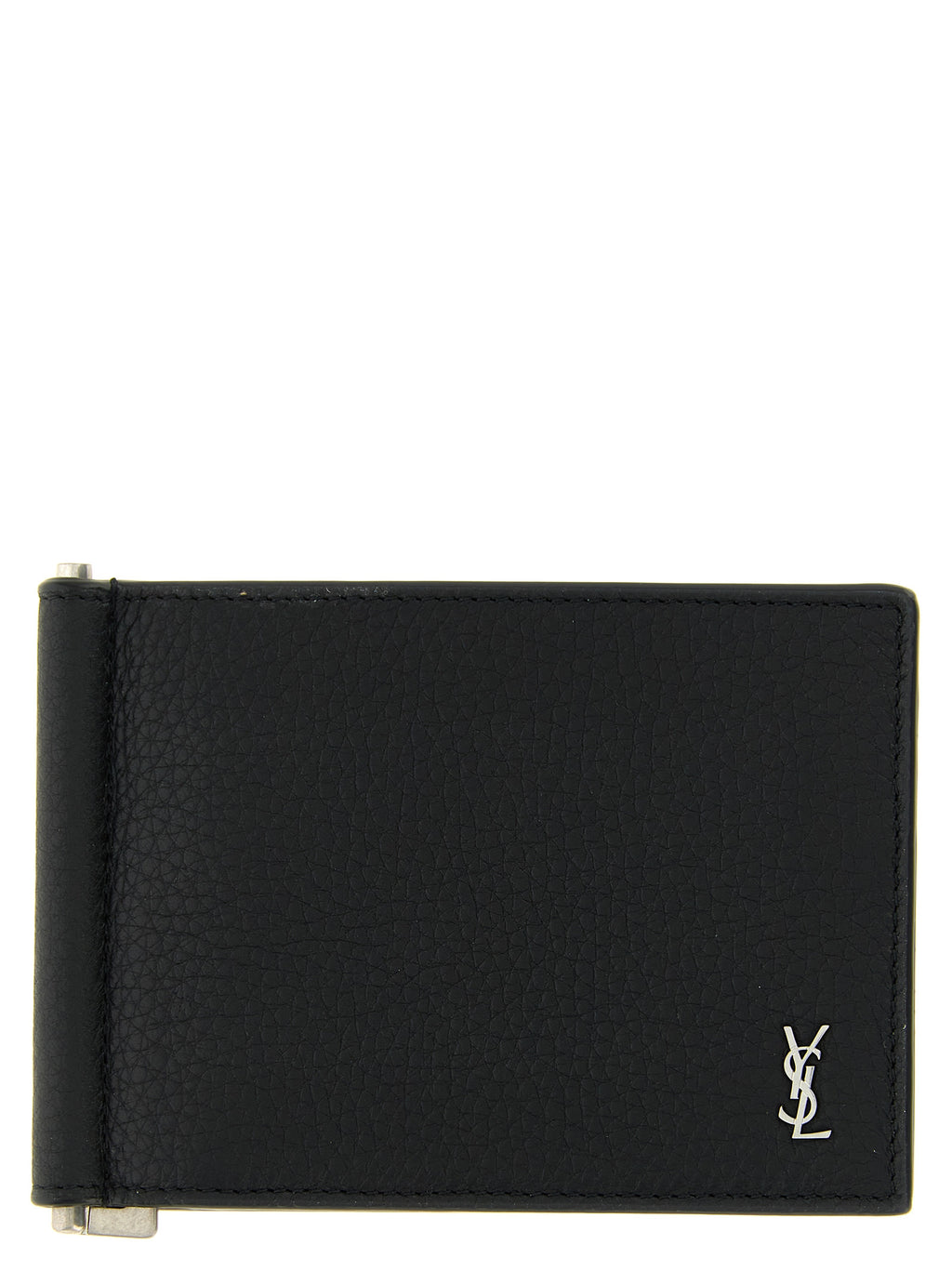 Black Calfskin Money Clip