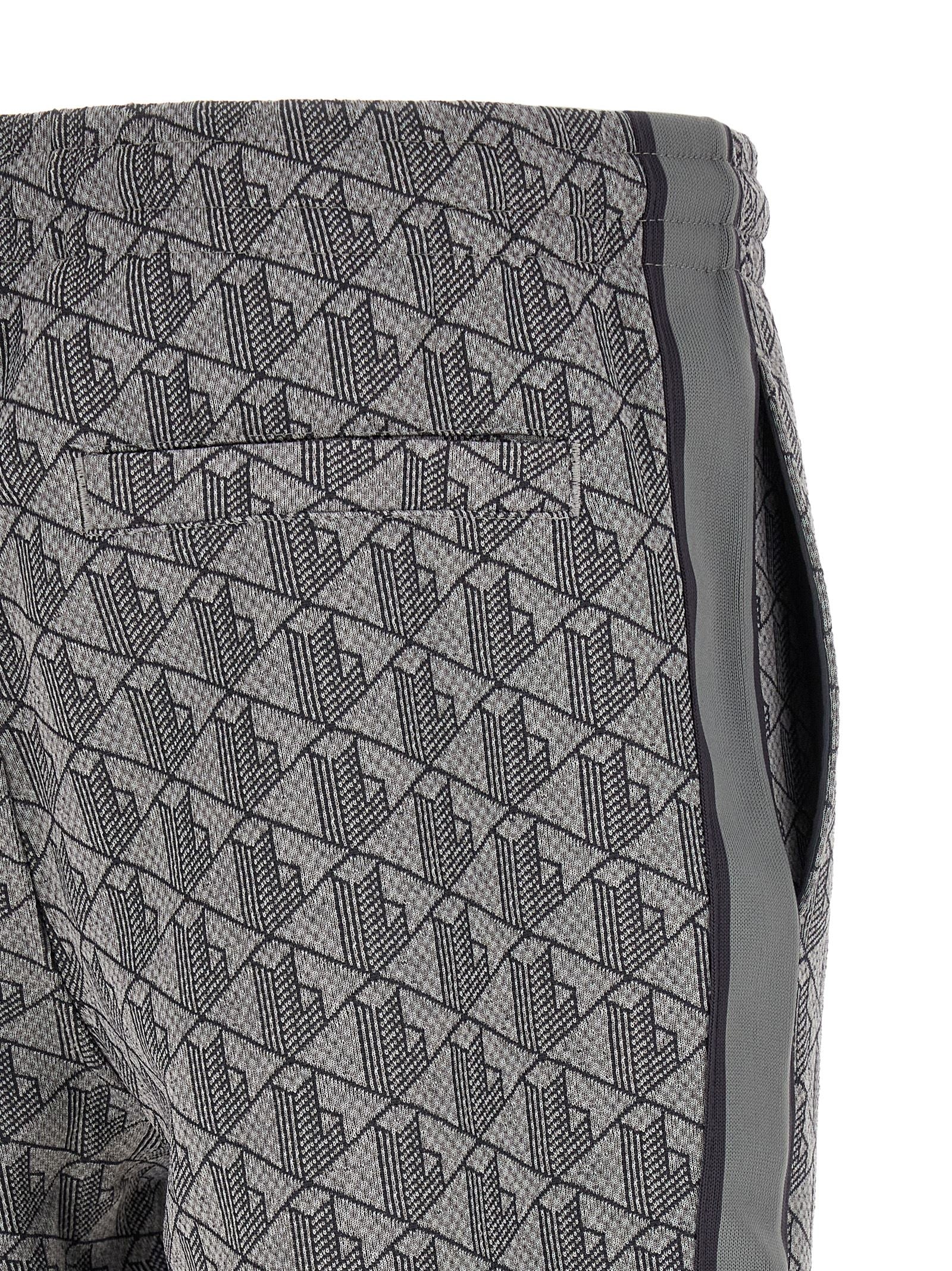 Gray Polyester Joggers (Workout Pants)
