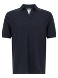 Blue Cotton Polo Shirt