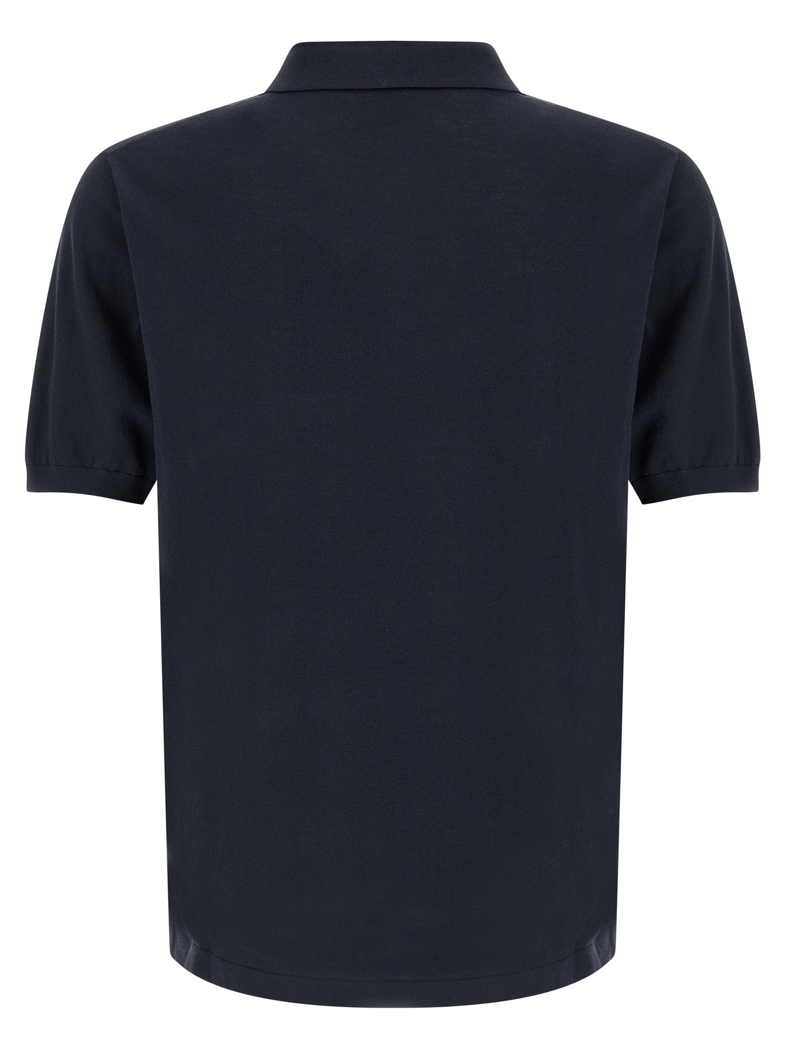 Blue Cotton Polo Shirt