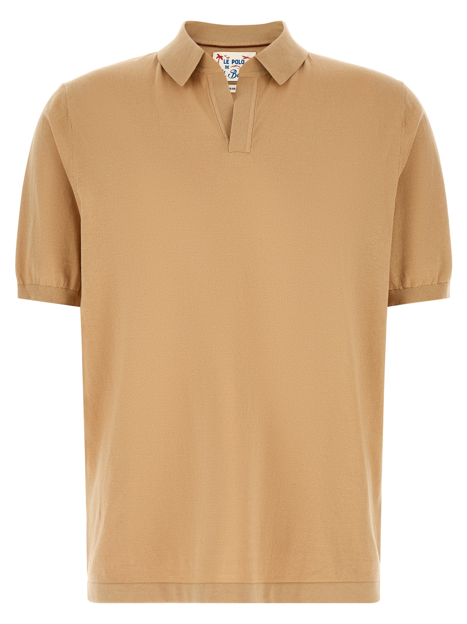 Beige Cotton Polo Shirt