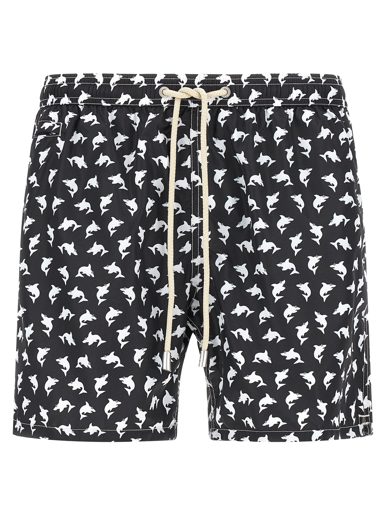 Bicolor Polyester Swim Shorts