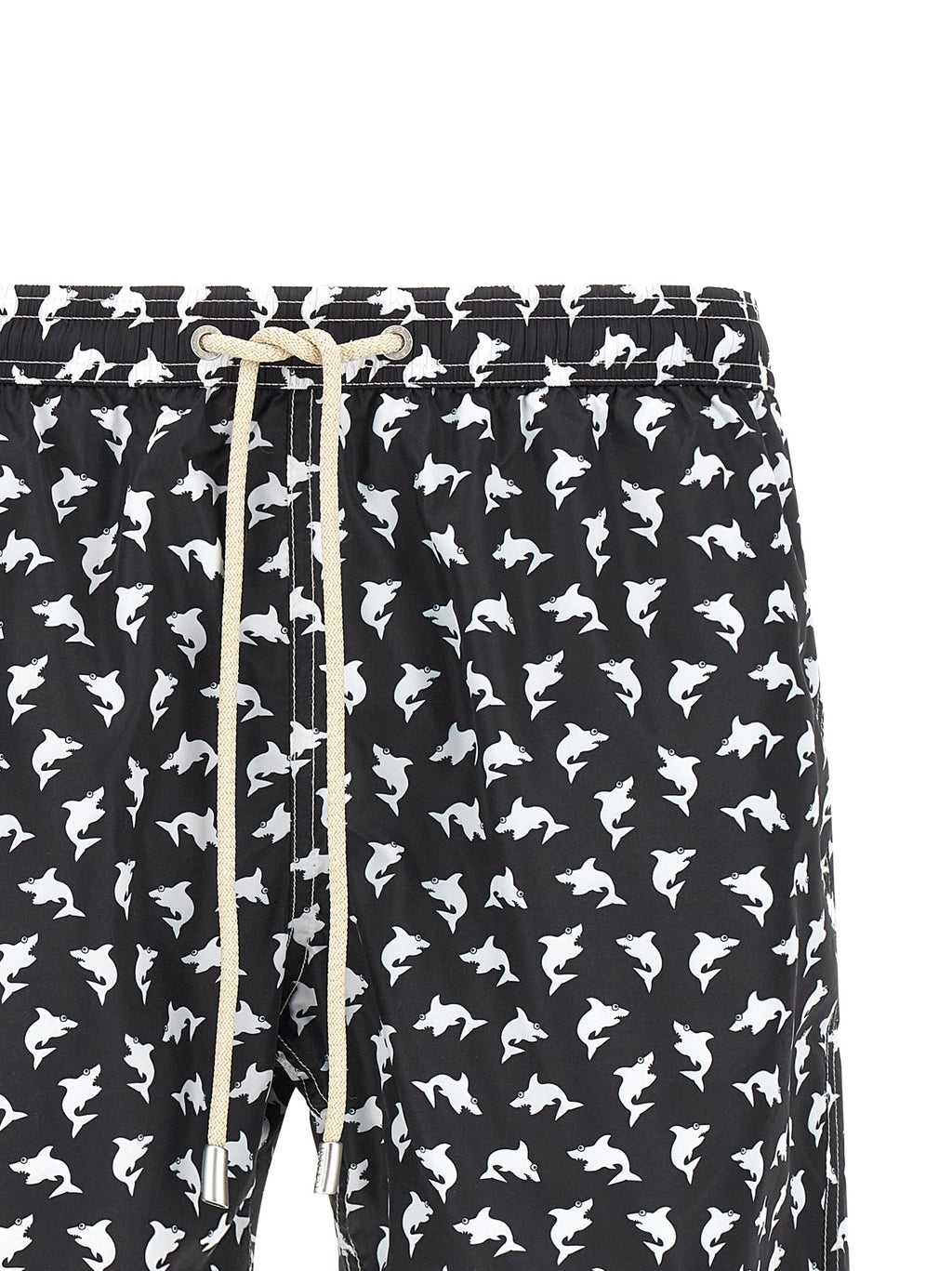 Bicolor Polyester Swim Shorts
