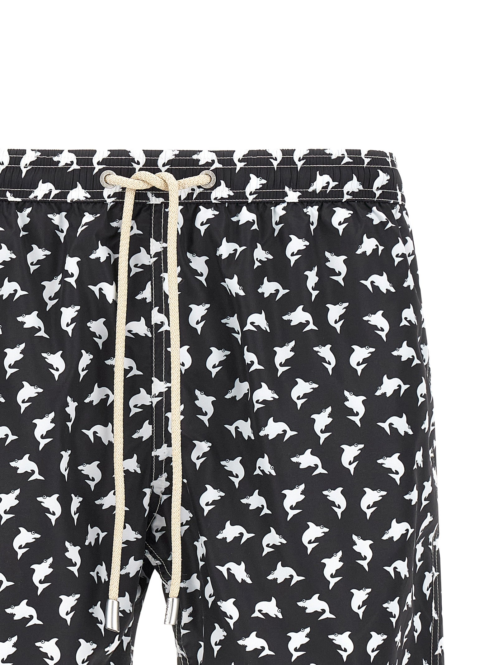 Bicolor Polyester Swim Shorts