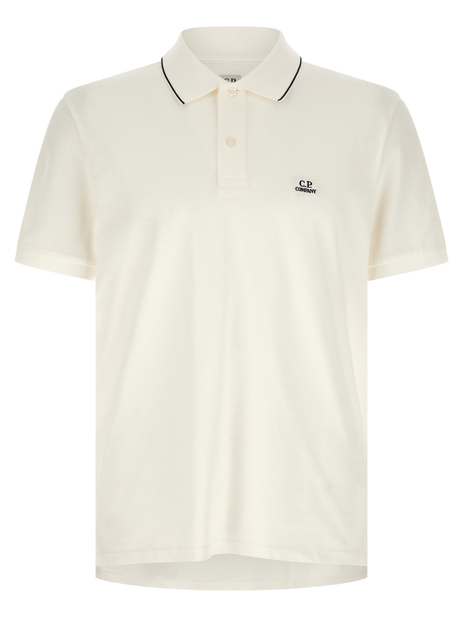 White Cotton Polo Shirt