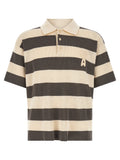 Gray Cotton Polo Shirt