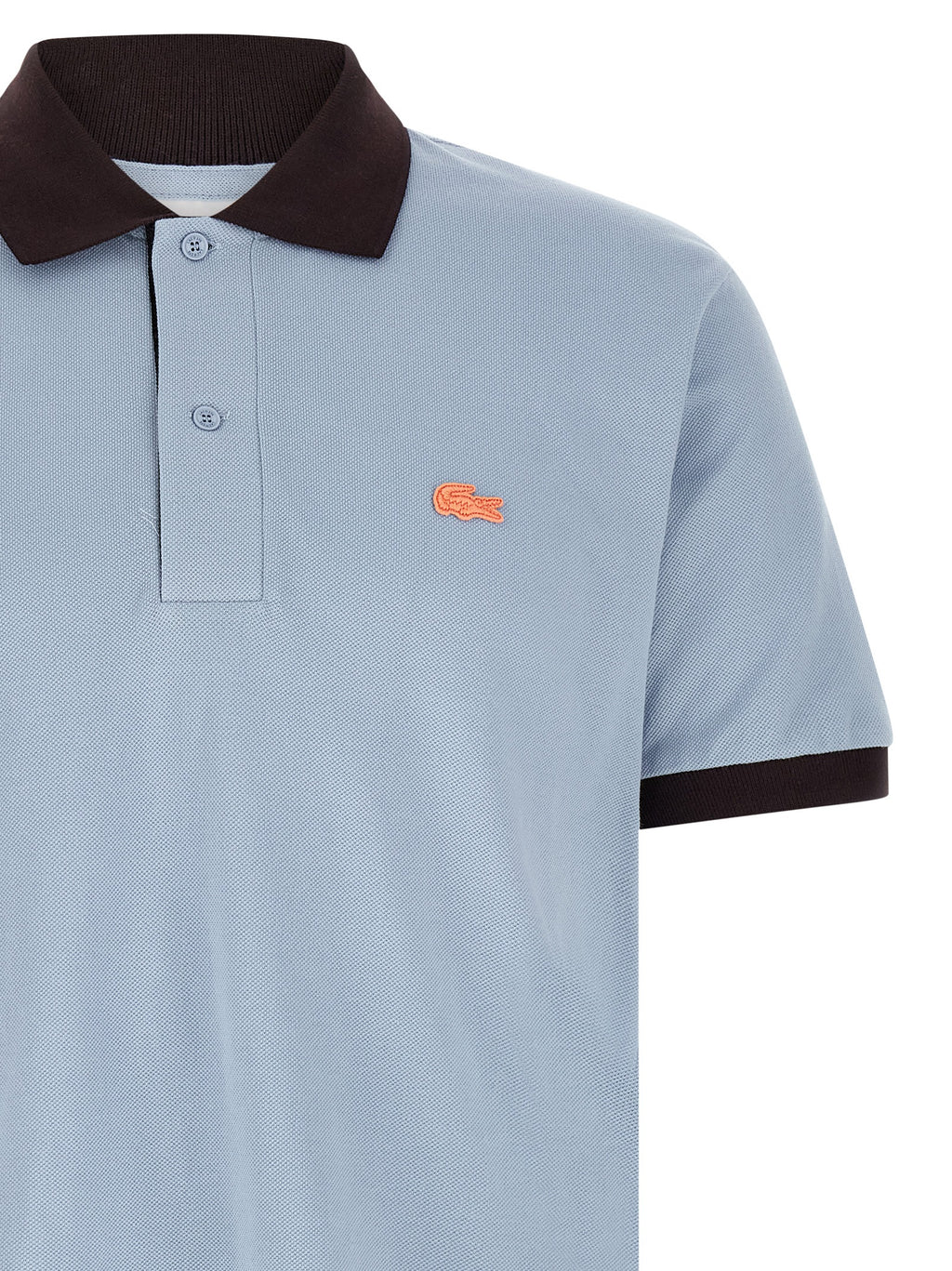 Blue Cotton Polo Shirt