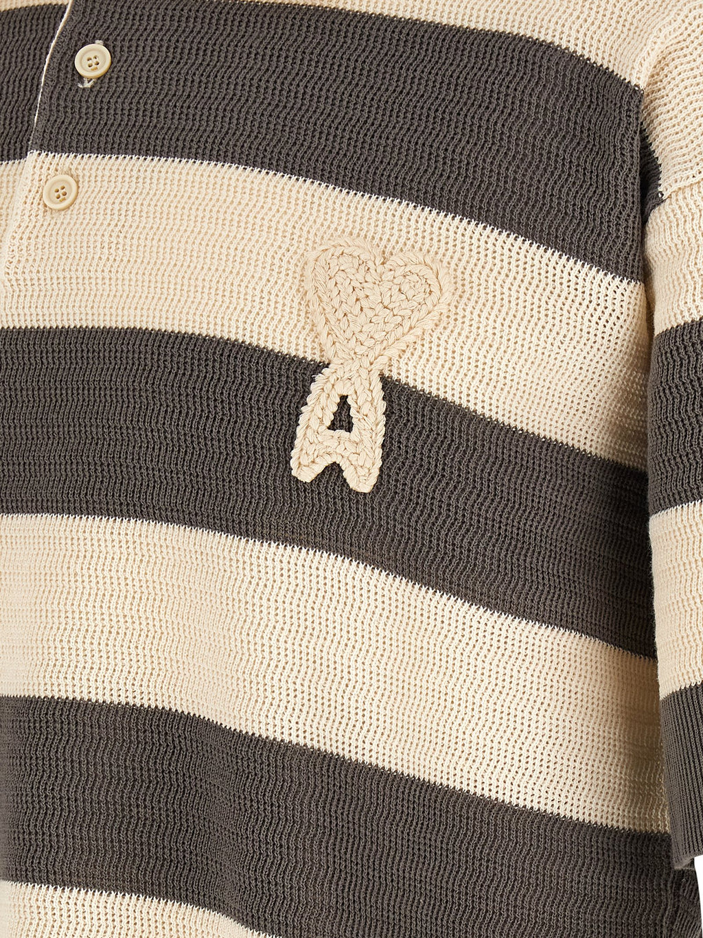 Gray Cotton Polo Shirt