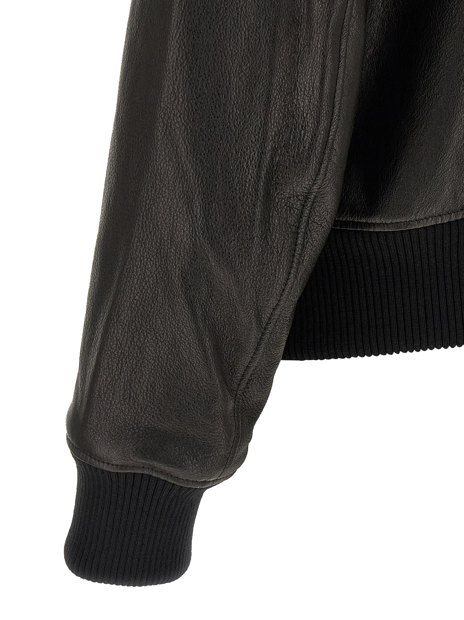 Black Lamb Leather Leather Jacket