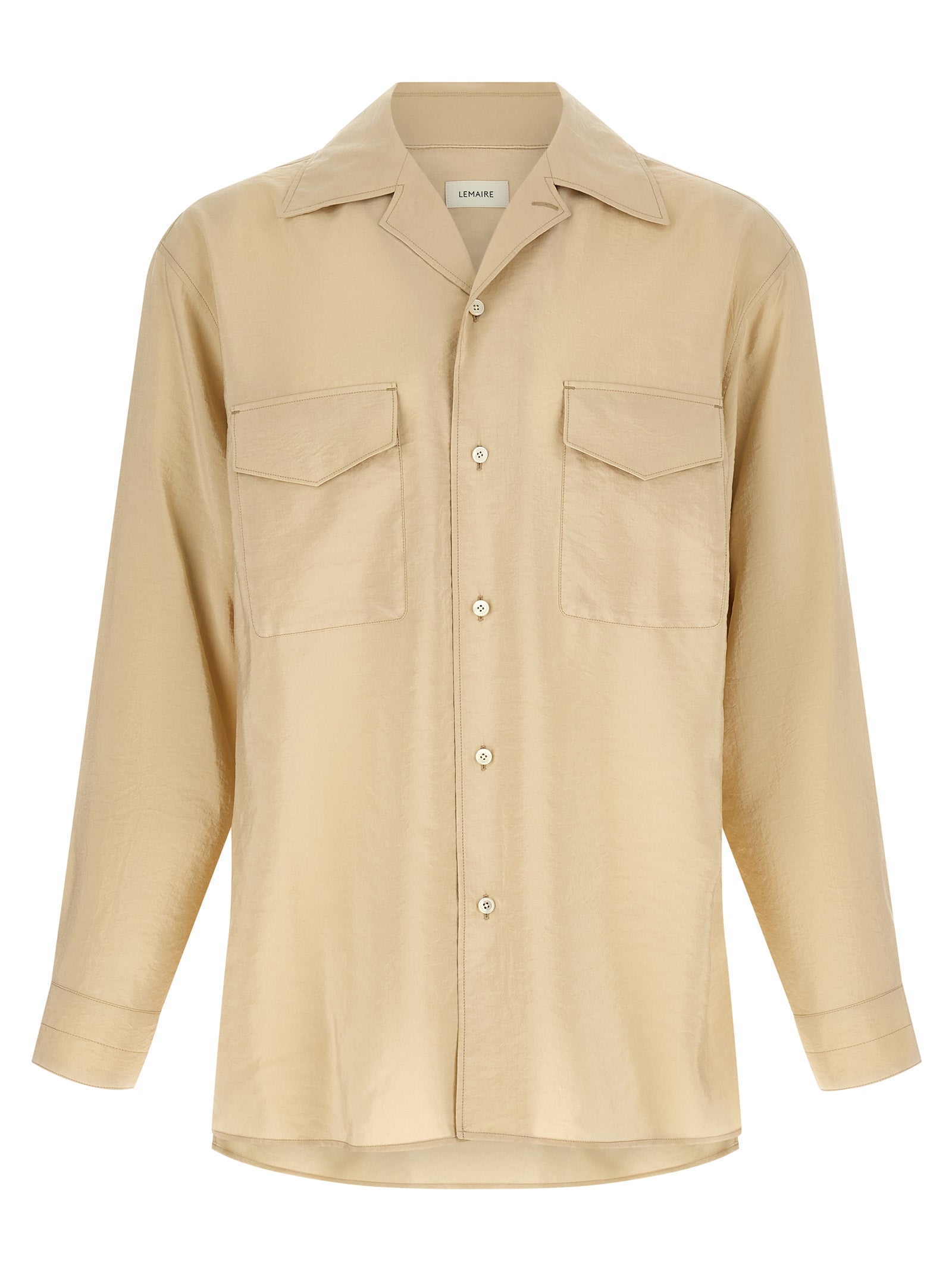 Beige Silk Blouse