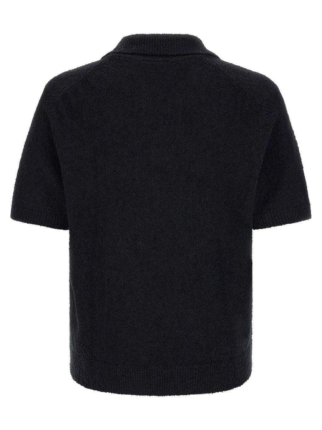 Black Cotton Polo Shirt