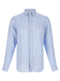 Blue Linen Blouse